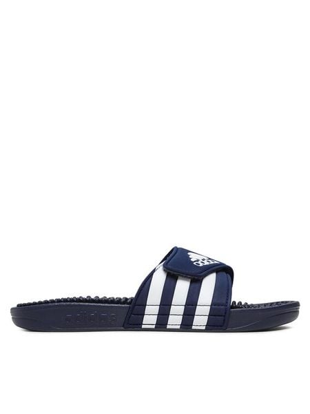 Adidas Klapki adissage F35579 Granatowy. Niebieskie kalosze damskie Adidas, bez wzorów, z syntetyku. Za 99.99 zł.