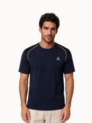 Koszulka Le Coq Sportif Coq D'argent N°1. Zielone t-shirty sportowe męskie Le Coq Sportif, l, z materiału, bez ramiączek. Za 251.00 zł.