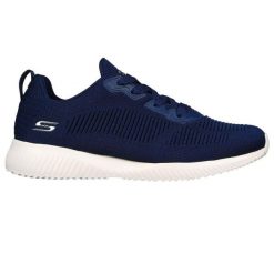 Buty damskie SKECHERS Bobs Sport Squad Tough Talk. Niebieskie buty sportowe na co dzień damskie Skechers, bez wzorów, trekkingowe, Skechers Sport. Za 209.99 zł.