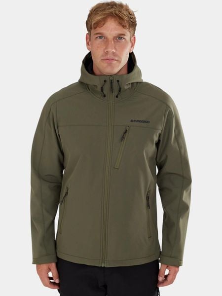 Kurtka Softshell Męska Fundango Fairbanks. Zielone kurtki męskie Fundango, m, bez wzorów, z materiału, bez kaptura. Za 249.00 zł.