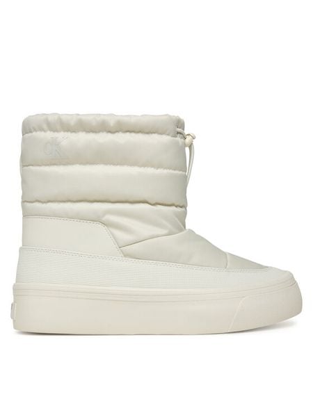 Calvin Klein Śniegowce Vulc Flatf Snowboot Nylon Mix Mg YW0YW01977 Biały. Białe śniegowce damskie CALVIN KLEIN, z materiału. Za 249.99 zł.