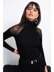 Milan Kiss Koszulka w kolorze czarnym rozmiar: M. Czarne bluzki damskie Milan Kiss, m, bez wzorów, bez kołnierzyka, bez ramiączek. Za 96.60 zł.