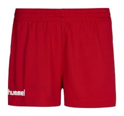 Spodenki sportowe damskie Hummel Core Womens Shorts. Czerwone spodenki sportowe damskie HUMMEL, l, z materiału, do biegania. Za 29.00 zł.