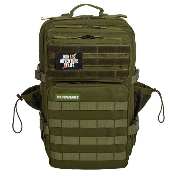 Plecak do CrossTraining i podróży ELITRAINX V1 45L. Zielone plecaki damskie ELITEX TRAINING, bez wzorów, sportowe. Za 252.99 zł.