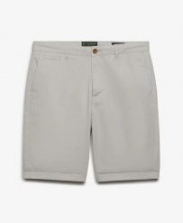 Superdry Premium Regular Chino szorty Slim Fit – Rainy Day Grey. Szare szorty męskie Superdry., bez wzorów, z bawełny, klasyczne. Za 250.50 zł.