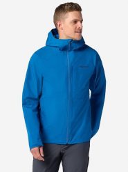 Marmot Kurtka przeciwdeszczowa "Waypoint Gore-Tex" w kolorze niebieskim rozmiar: M. Niebieskie kurtki outdoor męskie Marmot, m, bez wzorów, z gore-texu, bez kaptura. Za 614.96 zł.