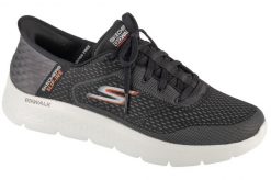 Buty sportowe Sneakersy męskie, Slip-Ins: GO WALK Flex - New World. Czarne buty sportowe na co dzień męskie Skechers, z materiału, bez zapięcia, trekkingowe. Za 329.99 zł.