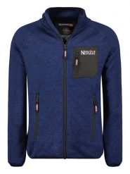 Geographical Norway Kurtka polarowa "Title" w kolorze granatowym rozmiar: S. Niebieskie kurtki męskie Geographical Norway, s, bez wzorów, z polaru, bez kaptura. Za 83.42 zł.
