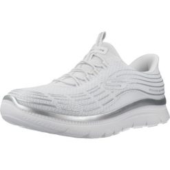 Buty SKECHERS PLUS SOFT LUSTER Biały. Białe obuwie trekkingowe damskie Skechers. Za 406.99 zł.