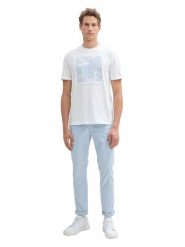 Tom Tailor Spodnie chino w kolorze błękitnym rozmiar: W28/L32. Niebieskie spodnie materiałowe męskie Tom Tailor, bez wzorów, ze skóry. Za 57.06 zł.
