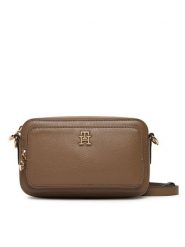 Tommy Hilfiger Torebka Th Icon Camera Bag AW0AW18120 Brązowy. Brązowe listonoszki damskie Tommy Hilfiger, bez wzorów, ze skóry, bez dodatków. Za 529.99 zł.