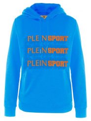 Plein Sport Bluza w kolorze niebieskim rozmiar: L. Niebieskie bluzy sportowe męskie Plein Sport, bez wzorów, sportowe, bez kołnierzyka, bez ramiączek. Za 215.21 zł.