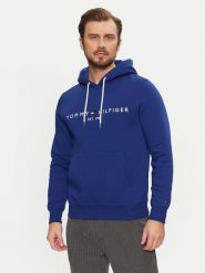 Tommy Hilfiger Bluza Logo MW0MW11599 Niebieski Regular Fit. Niebieskie bluzy bez kaptura męskie Tommy Hilfiger, m, z bawełny. Za 529.99 zł.