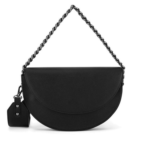 Torebka DeeZee. Czarne listonoszki damskie DeeZee, bez wzorów, bez dodatków. Za 89.99 zł.