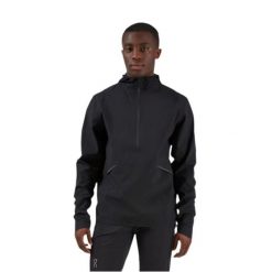 Kurtka męska On Waterproof Anorak. Czarne kurtki treningowe męskie On, l, bez wzorów, z materiału, do biegania. Za 1,089.00 zł.