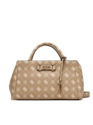 Guess Torebka Carrie Logo HWGP98 98060 Beżowy. Brązowe torebki klasyczne damskie Guess, z aplikacjami, ze skóry, bez dodatków. Za 639.99 zł.