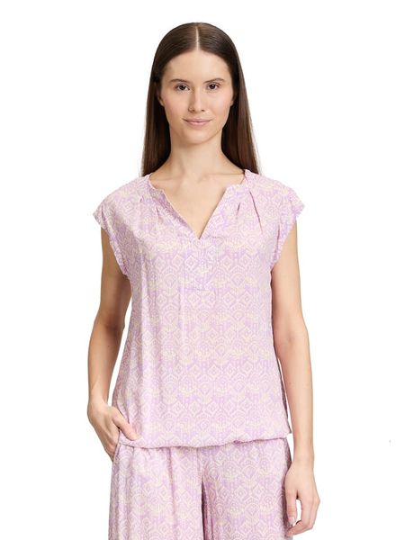 CARTOON Bluzka w kolorze jasnoróżowym rozmiar: 42. Różowe bluzki damskie Cartoon, bez wzorów, z wiskozy, bez kołnierzyka, bez ramiączek. Za 92.86 zł.