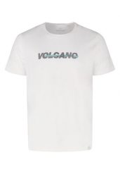 Bawełniany t-shirt T-NIGHT. Białe t-shirty męskie Volcano, l, bez wzorów, z bawełny, bez kołnierzyka. Za 59.99 zł.