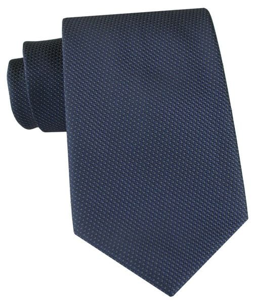 Granatowy Krawat z Mikrostrukturą Tkaniny - Chattier. Niebieskie krawaty i muchy męskie Chattier, bez wzorów, z tkaniny, eleganckie. Za 55.00 zł.