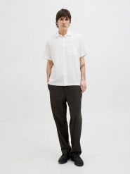 Jack & Jones Koszula - Regular fit - w kolorze białym rozmiar: XL. Białe koszule męskie Jack & Jones, xl, bez wzorów, z bawełny, bez kołnierzyka, bez ramiączek. Za 88.02 zł.