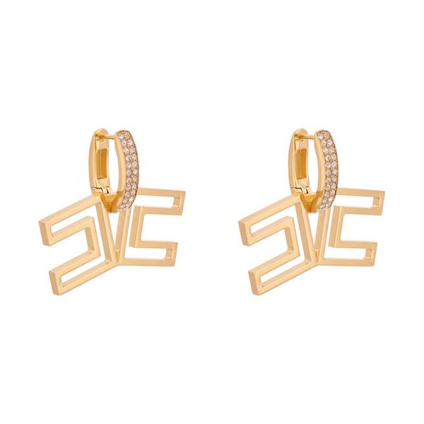 Kolczyki Elisabetta Franchi. Żółte kolczyki damskie Elisabetta Franchi, złote. Za 1,019.99 zł.