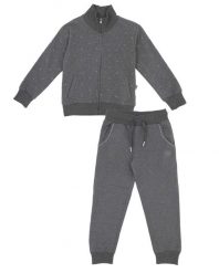 Bluza z pełny zamek błyskawiczny na co dzień. Niebieskie bluzy bez kaptura damskie LEONE 1947 APPAREL, z dresówki. Za 105.21 zł.