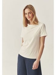 TATUUM Koszulka "Luca" w kolorze kremowym rozmiar: S. Brązowe t-shirty damskie Tatuum, s, bez wzorów, bez kołnierzyka. Za 127.05 zł.