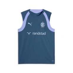 Koszulka treningowa z długim rękawem OM 2026/27. Niebieskie t-shirty sportowe męskie Puma, l, z materiału, bez ramiączek, na fitness i siłownię. Za 252.00 zł.