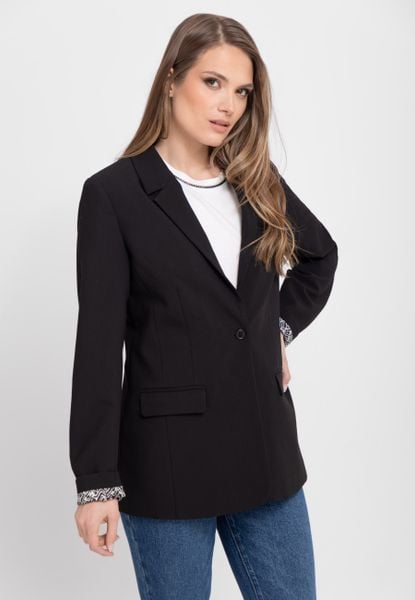 Czarna marynarka damska JB-KADIA. Czarne marynarki i żakiety damskie Volcano, m, bez wzorów, biznesowe. Za 249.99 zł.