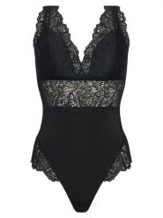 Hunkemöller Body Posie 302452 Czarny. Czarne body damskie Hunkemöller, bez wzorów, z syntetyku. Za 139.99 zł.