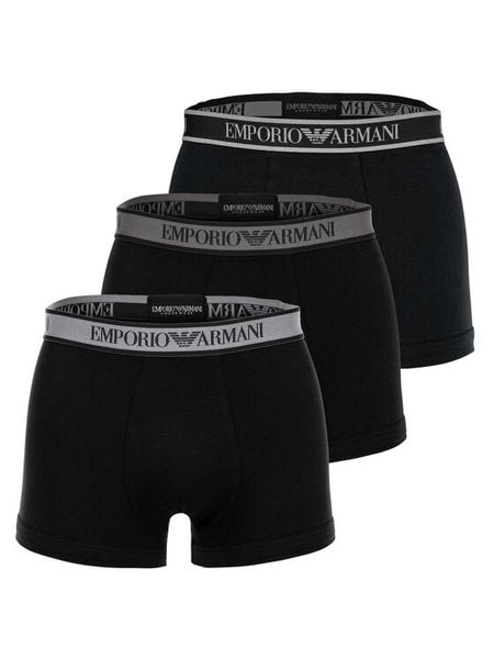 Emporio Armani Underwear Komplet bokserek EM000259 AF20669 MC061 Czarny. Czarne bokserki męskie Emporio Armani Underwear, bez wzorów, z bawełny. Za 249.99 zł.
