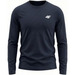Koszulka męska 4F Longsleeve. Niebieskie koszulki męskie z długim rękawem 4f, m, z bawełny. Za 59.99 zł.