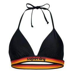 Damski trójkątny top do kostiumu kąpielowego Superdry Vintage Logo. Niebieskie bikini damskie Superdry., bez wzorów. Za 141.30 zł.