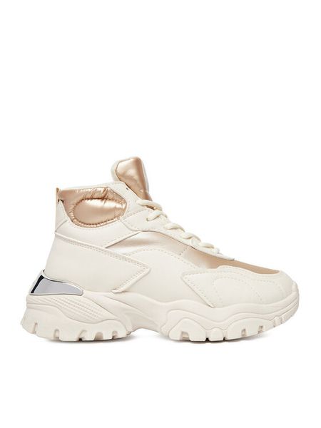 DeeZee Sneakersy CEO-TS5227K-12 Kremowy. Białe buty sportowe dziewczęce DeeZee, bez wzorów, ze skóry, bez zapięcia. Za 149.99 zł.