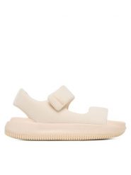 Nike Sandały Calm Sandal FZ3125 800 Écru. Sandały damskie Nike, bez wzorów, ze skóry, bez obcasa. Za 339.99 zł.