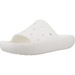 Sandały CROCS CLASSIC SLIDE V2 U Biały. Białe sandały damskie Crocs, bez wzorów, bez obcasa. Za 142.99 zł.