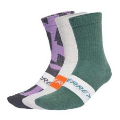 Skarpety Terrex Multi 3 Pack. Białe skarpetki męskie Adidas, bez wzorów, z bawełny. W wyprzedaży za 65.66 zł.