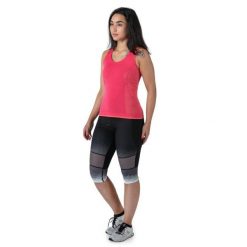 Damska koszulka typu tank top Kilpi Panos. Czerwone topy sportowe damskie Kilpi, na jesień, bez wzorów, z materiału, bez ramiączek. Za 70.90 zł.