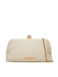 LOVE MOSCHINO Torebka JC4287PP0MKP0110 Écru. Torebki klasyczne damskie Love Moschino, bez wzorów, ze skóry, wizytowe, bez kołnierzyka, bez ramiączek. Za 579.99 zł.