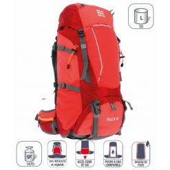 Plecak Elementerre talca 50 l. Czerwone plecaki damskie Elementerre, bez wzorów, sportowe. Za 406.00 zł.