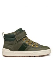 Geox Sneakersy J Weemble Boy J56HAA 0MEFU C3009 M Zielony ciemny. Zielone buty sportowe chłopięce Geox, ze skóry, bez zapięcia. Za 299.99 zł.