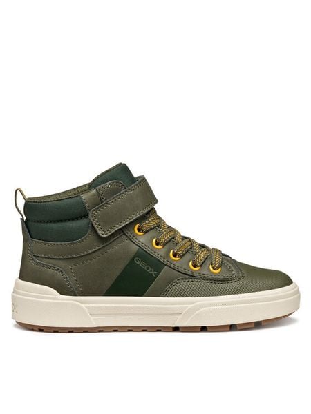 Geox Sneakersy J Weemble Boy J56HAA 0MEFU C3009 M Zielony ciemny. Zielone buty sportowe chłopięce Geox, bez wzorów, ze skóry, bez zapięcia. Za 269.99 zł.