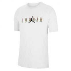 Koszulka sportowa męska Nike M J Sprt Dna Hbr SS Crew. Białe t-shirty sportowe męskie Nike, m, bez ramiączek. Za 235.00 zł.