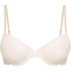 Biustonosz usztywniany bonprix ecru-cielisty. Białe biustonosze bonprix, z aplikacjami, z koronki. Za 37.99 zł.