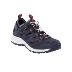 Damskie Skórzane Buty Sportowe Woodland 2 Hybrid Low. Niebieskie buty sportowe na co dzień damskie Jack Wolfskin, bez wzorów, z materiału. Za 279.00 zł.