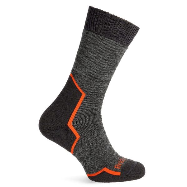 Skarpety trekkingowe męskie Bridgedale Heavyweight Merino Comfort. Szare skarpetki męskie Bridgedale, bez wzorów. Za 77.99 zł.