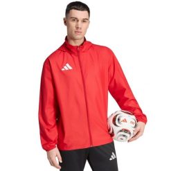 Kurtka męska adidas Entrada 26 Multi. Czerwone kurtki męskie Adidas, l, bez wzorów, sportowe, bez kaptura. Za 121.99 zł.