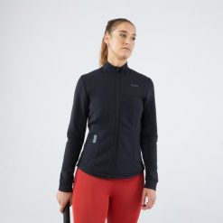Kurtka tenisowa damska Artengo Soft Dry 900. Czarne kurtki damskie ARTENGO, l, bez wzorów, z elastanu, bez kaptura. Za 129.99 zł.
