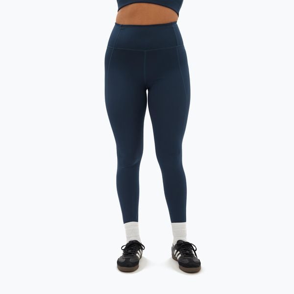 Legginsy Girlfriend Collective Pocket. Niebieskie legginsy damskie GIRLFRIEND COLLECTIVE, bez wzorów. W wyprzedaży za 328.50 zł.