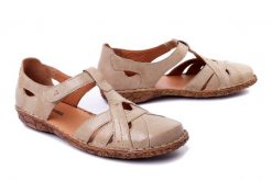 JOSEF SEIBEL 79529 95 230 Rosalie 29 creme, sandały damskie. Brązowe sandały damskie Josef Seibel, bez wzorów, ze skóry, bez obcasa. Za 299.90 zł.